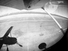 Dallas Skydive Center- Plane landing.