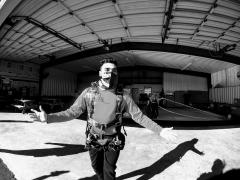 Dallas Skydive Center - Inside the hangar.