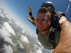 GoPro skydive action footage over Dallas.