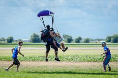 Dallas Skydive Center - Staff help ensure a soft landing.