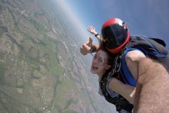 Tandem jumpers over Caddo Mills.