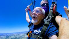 People of all ages enjoying skydiving!